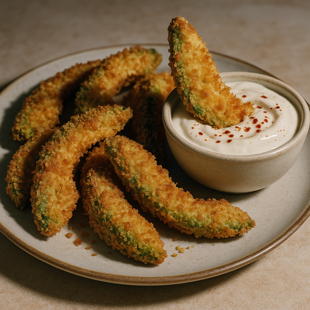 Crispy Avocado Wedges with Chili-Lime Dip – Your New Favorite Snack!